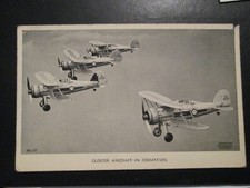 Aviation Postcard of Closter Aircraft in formation (Unposted Valentine's)