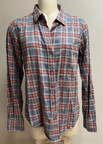 Pendleton Womens Plaid Long Sleeve 100% Cotton Button Up Shirt Size M