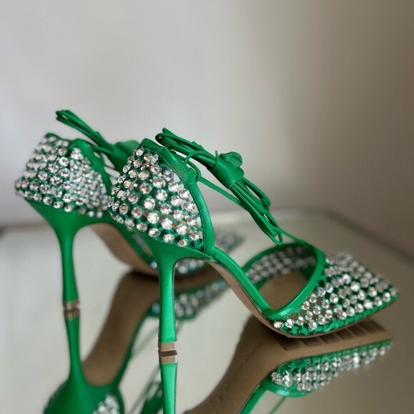 New Bottega VENETA crystal Sandal Rhinestone mesh and New Bottega VENETA crystal Sandal Rhinestone mesh and