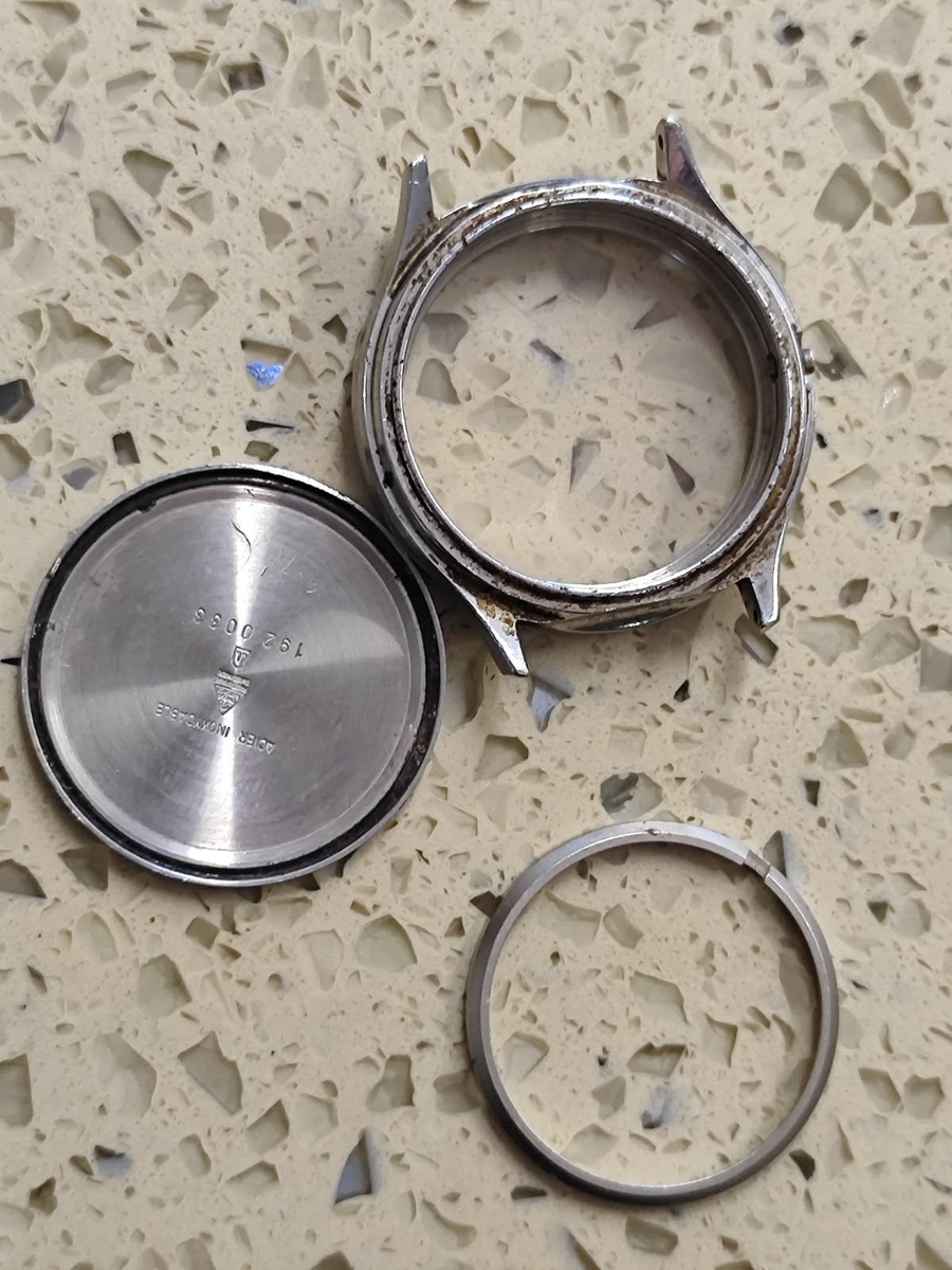 OMEGA DeVille quartzシルバーケース ※ジャンク品 Omega De Ville Cal 1340/1342 Part CASE Ref. 192.0033 & Dial 35MM