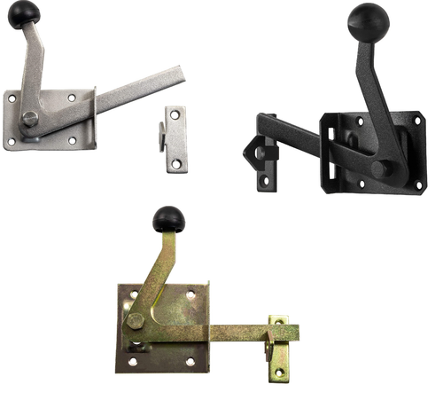 Gartentorfalle beidseitig Gartentor Verschluss Riegel Torriegel Riegel