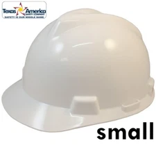 MSA V-Gard Small Cap Style Hard Hat - White