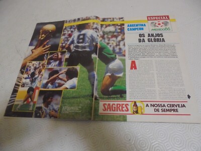 FOOTBALL L'EQUIPE FINALE COUPE DU MONDE 1986 ARGENTINE ALLEMAGNE