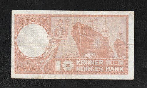 Norway, 10 Kroner, 1973, P-31, Banknote - Picture 2 of 2