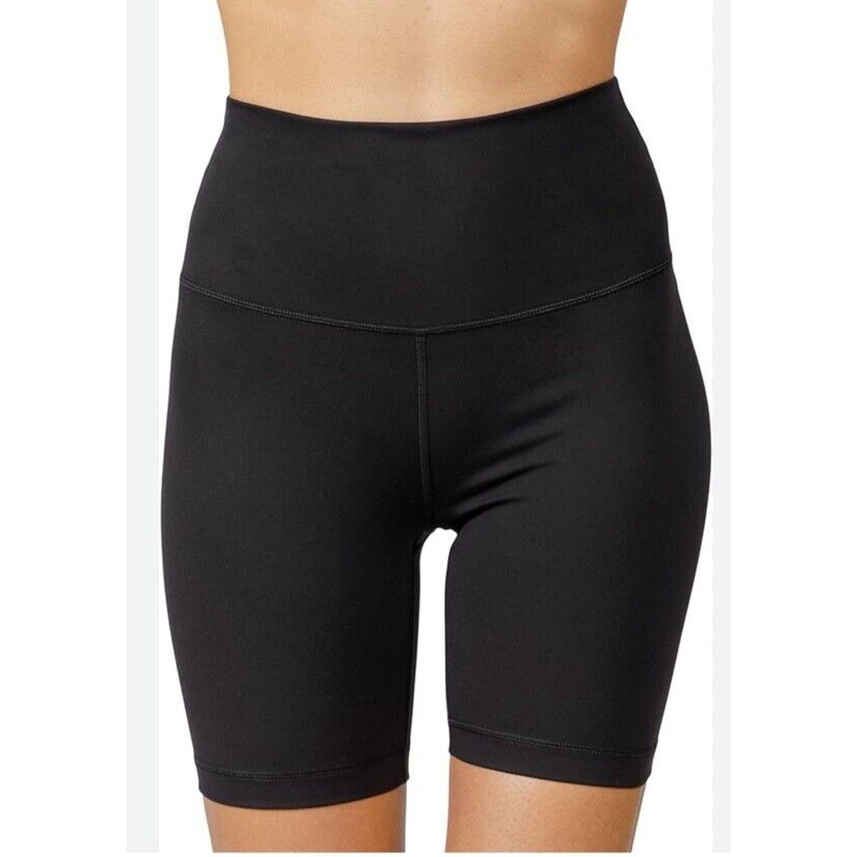 Yogalicious Lux Shorts Women's Medium Black Biker Athletic Wear High Rise