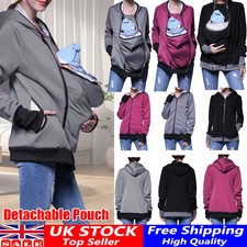 Real Baby Carrier Hoodie Kangaroo Coat Women Pregnant Top Baby Carrier Sweater