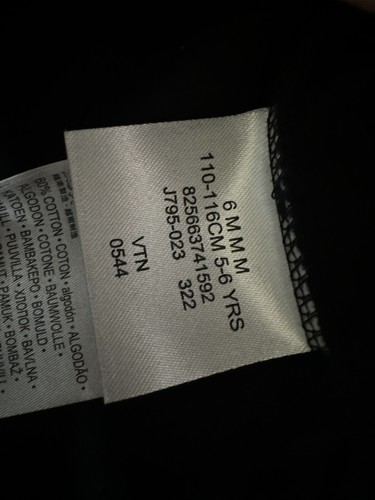 Nike Little Kids Zip Up Logo Embroidery Hoodie Black Size 6 Free Shipping - Picture 5 of 6