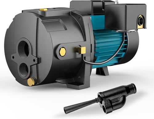 Durable 3/4 HP Deep Well Jet Pump with Ejector Kit - Automatic Pressure Control - Picture 3 of 9