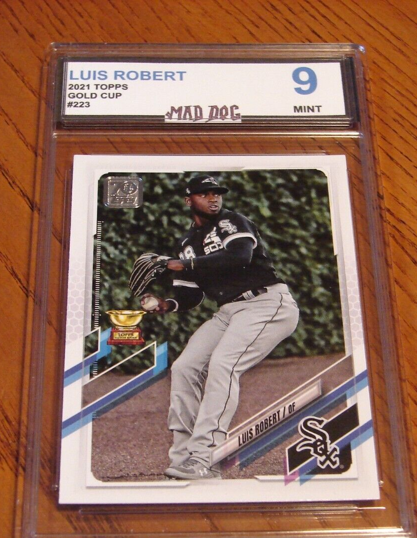 LUIS ROBERT***2021 TOPPS***GOLD CUP--MINT 9***WHITE SOX***Mad Dog