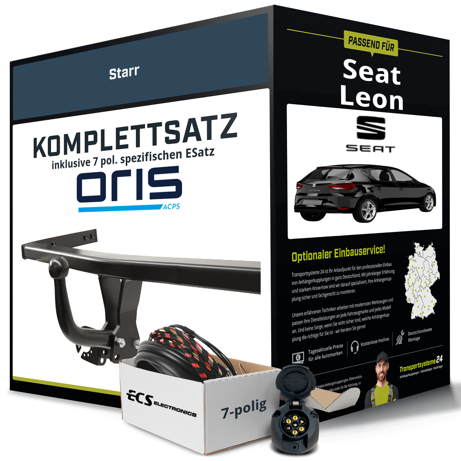 Anhängerkupplung ORIS starr für SEAT Leon +ESatz NEU PKW