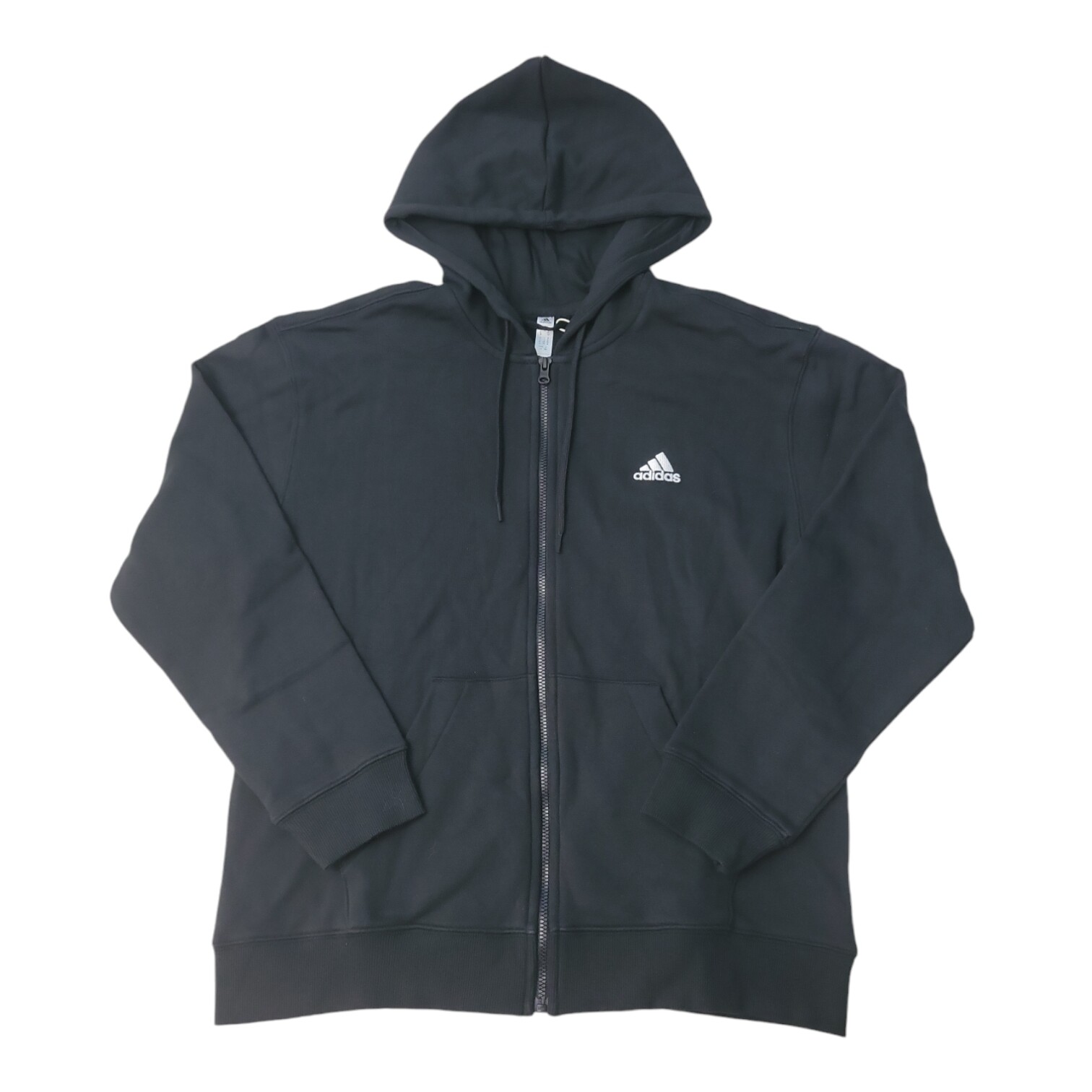 Женская махровая толстовка Adidas Linear свободного кроя с карманом-кенгуру на молнии