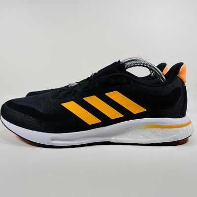 Size 10 - Adidas Supernova M Black Flash Orange for sale  display picture 1