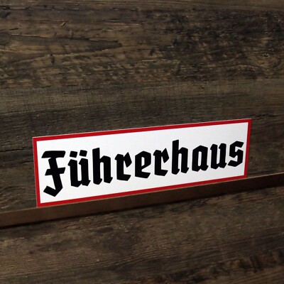 Schild Führerhaus LKW KFZ Oldtimer Vintage Hinweisschild 34cm x 10cm Deko