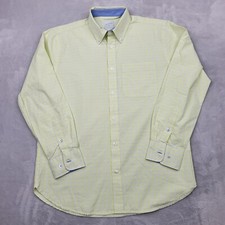 Samuel Windsor Shirt Mens Medium Oxford Button Up Dress Tartan Plaid Adult M