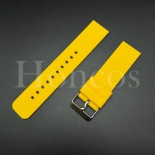 Quick Release Yellow Silicone Rubber Watch Band Strap 22 24 MM Fits Invicta USA