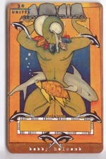 POLYNESIE TELECARTE / PHONECARD .. PF58A 30U GEM1A TORTUE POISSON 04/98 PUCE C4€