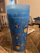 Disney Stitch Blue Set of 4 32 Ounce Cups