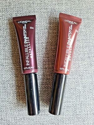 L Oreal Infallible Paint Lip Color 334 Smoldering Eclipse 336 Liquid Venom -PICK