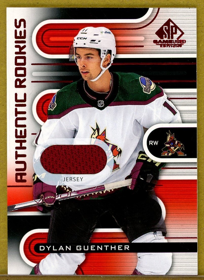 2022-23 SP Game Used Jerseys Red #226 Dylan Guenther RC Arizona