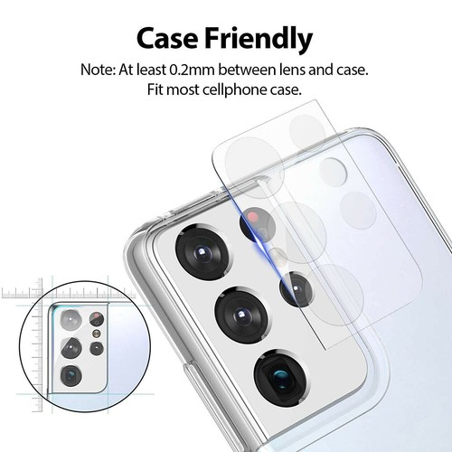 Lente de cámara/protector de pantalla de vidrio templado para Samsung Galaxy S21/Plus/Ultra 5G - Imagen 8 de 10