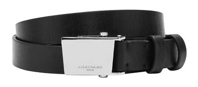 LIEBESKIND BERLIN Chudy Sheep Natural Belt 2.5 CM W105 Gürtel Black schwarz