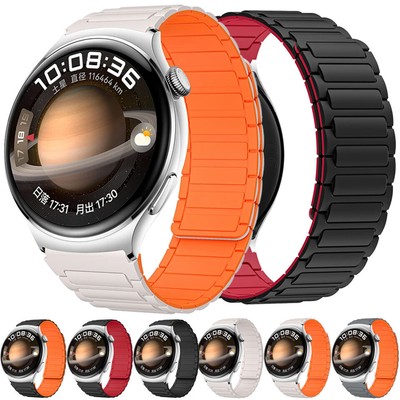 Silikon Magnet Loop Armband Für Huawei Watch GT 5 Pro GT 4 46mm GT3 GT 2 42mm 2E