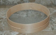 SETACCIO PASSINO FARINA GRANO CEREALI legno faggio rete maglia Grossa CM 30