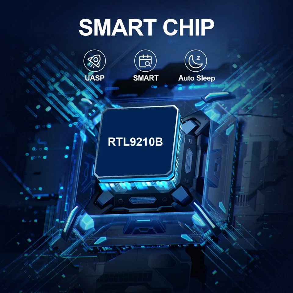 USB 3.0 USB-C Type-C to NVME M-key M.2 NGFF SATA SSD Docking External PCBA Case - Image 3 of 4