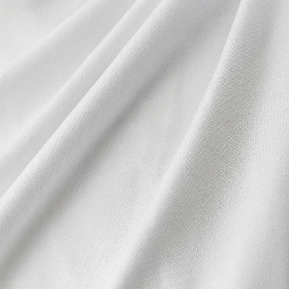 Plain White 100% Cotton Fabric Material - 120cm wide per metre