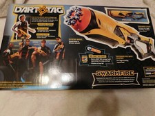 NERF SwarmFire 20 Shot Dart Tag Full Auto Blaster w/ Original Darts working