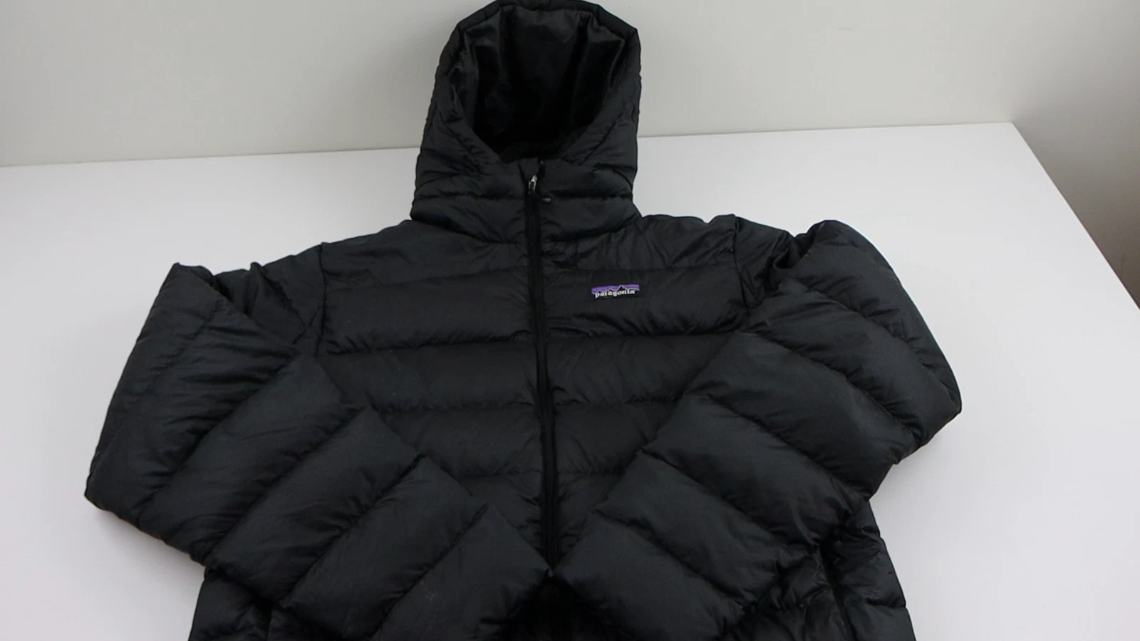 patagonia hi-loft goose down quilted puffer jacket