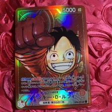 MONKEY D. LUFFY ONE PIECE Red LEADER Goddess Anime Girl Holo Card
