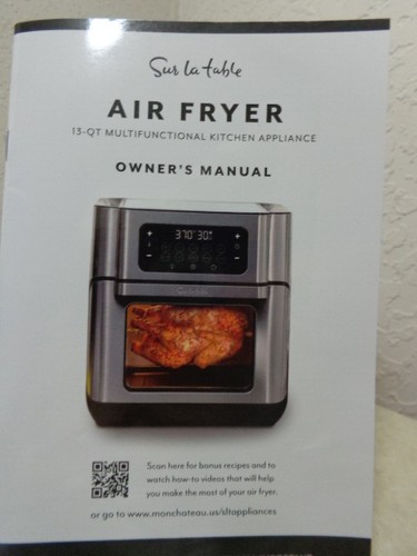 Sur la Table 13qt Air Fryer PARTS SLT1818 single skewer 8-3/4in rack end fork - Picture 3 of 5