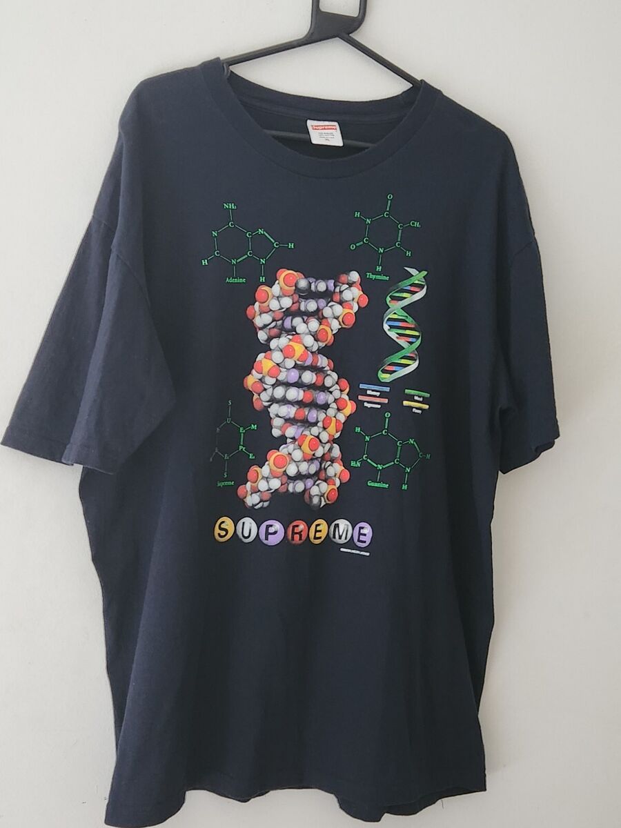 FW17 Supreme DNA tee size XL T-shirt Navy | eBay FW17 Supreme DNA tee size XL T-shirt Navy | eBay