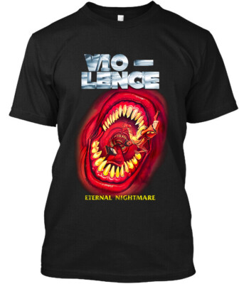 NEW POPULAR! Vio-lence Eternal Nightmare American Music Logo T-Shirt Size S-4XL