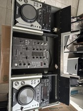 Pioneer CDJ-400 Pair DJM-400 Mixer DJ Package Flight Case Tested