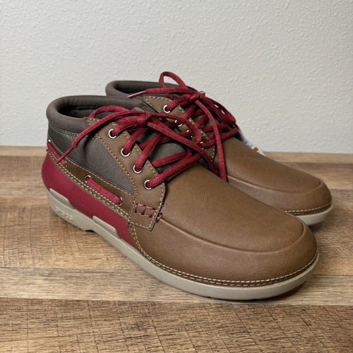 Herren Crocs Beach Line Boot Chukka Schuhe Größe 10 Neu mit Etikett