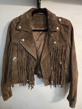 BLANKNYC Womens XS Crop Motorcycle Jacket Bro...