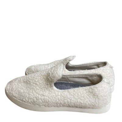 Allbirds Wool Lounger Fluff Cream White Slip On Sneakers Womens 8 WL/W8 used 1x