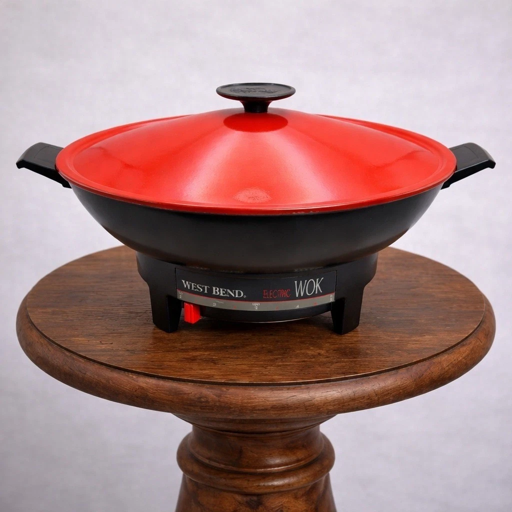 West Bend Electric Wok Red Lid Nonstick Cooking With Cord
Opens in a new window or tab
