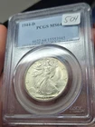 1944-D Walking Liberty Silver Half Dollar 50C PCGS MINT STATE 64 MS 64 Walker