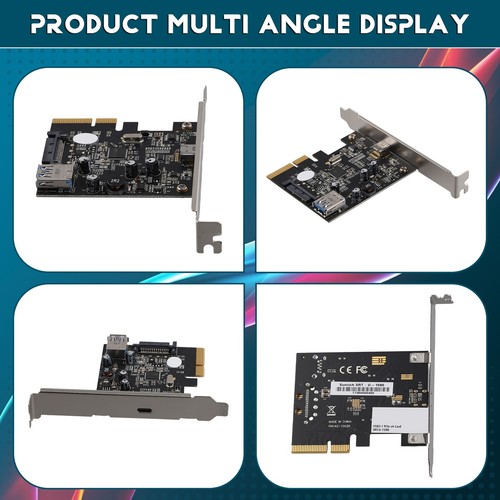 Adapter Card PCI-E 4X to USB3.1 Expansion Card 10G Rear Adapter3996 - Afbeelding 4 van 7