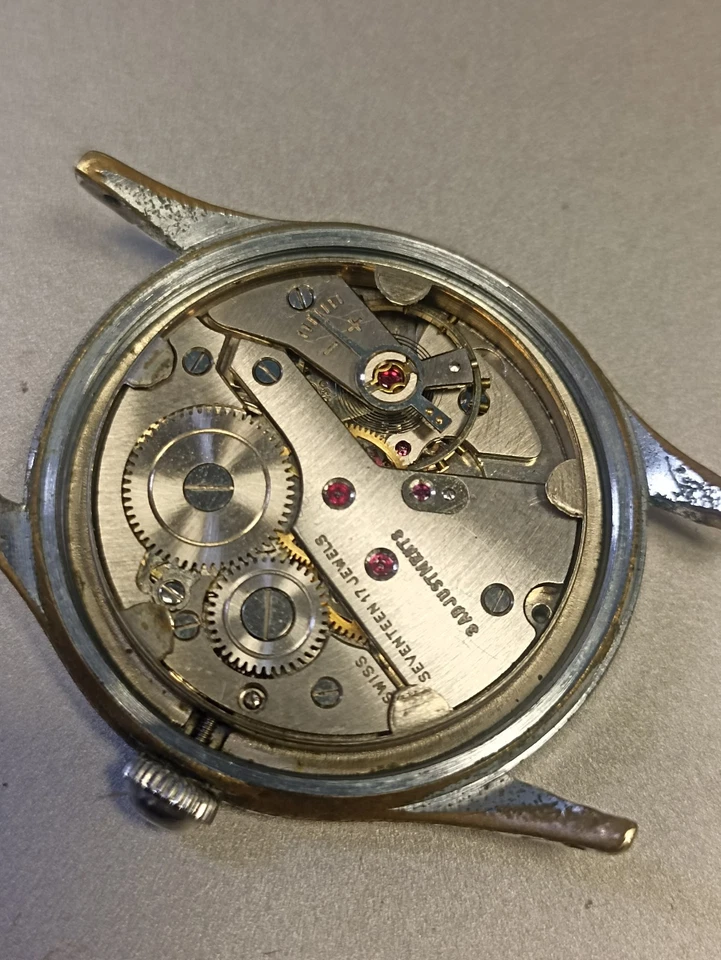 Atlantic Watch  36 mm with crown. Mechanical, For Repair! Working. - Image 4 of 4