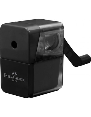 Black Crank Tabletop Pencil Sharpener