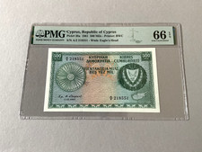 Cyprus 500 Mils P-38a 1961  PMG 66 EPQ