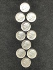 Roosevelt  Dimes  (Lot of 10)    90% Silver      (M1695)