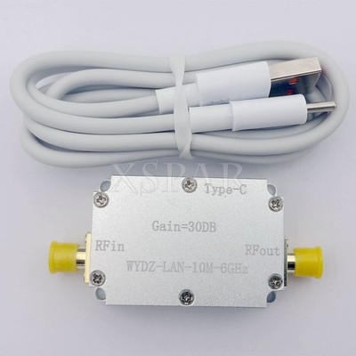 10M-6GHz 30DB LNA High Flatness RF Amplifier with   Female for Beidou/GPS/SDR @z