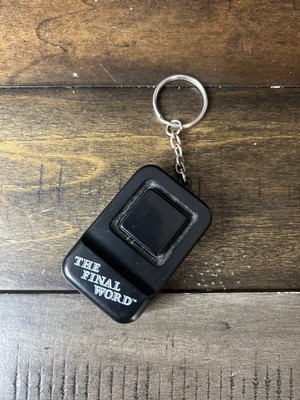VTG ''The Final Word'' Sound Effect Keychain Black Novelty Gag Gift UNTESTED Joke
