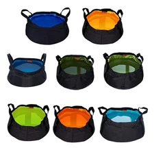 Outdoor Camping Foldable Folding Water Bag Washbasin Travel Wash Basin 12L