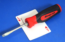 Snap-on Flat Tip 732 Blade Instinct Red Soft Grip 7 Screwdriver Sgd2br New Usa